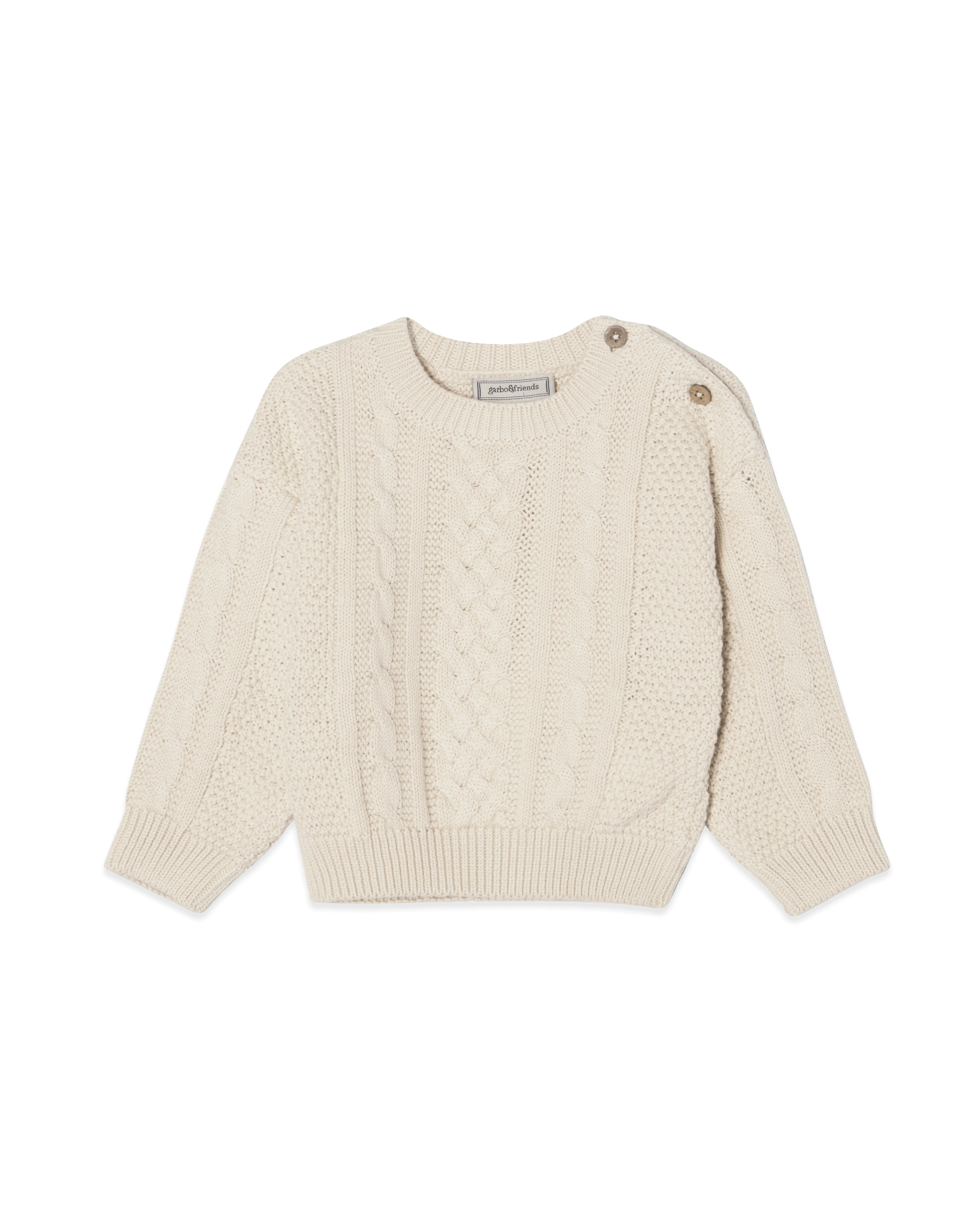 Knitted Cable Sweatshirt - Image 4